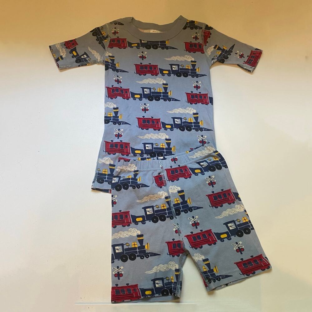 Hanna Andersson Organic Train Red Blue
Short Sleeve Pjs Pajamas
